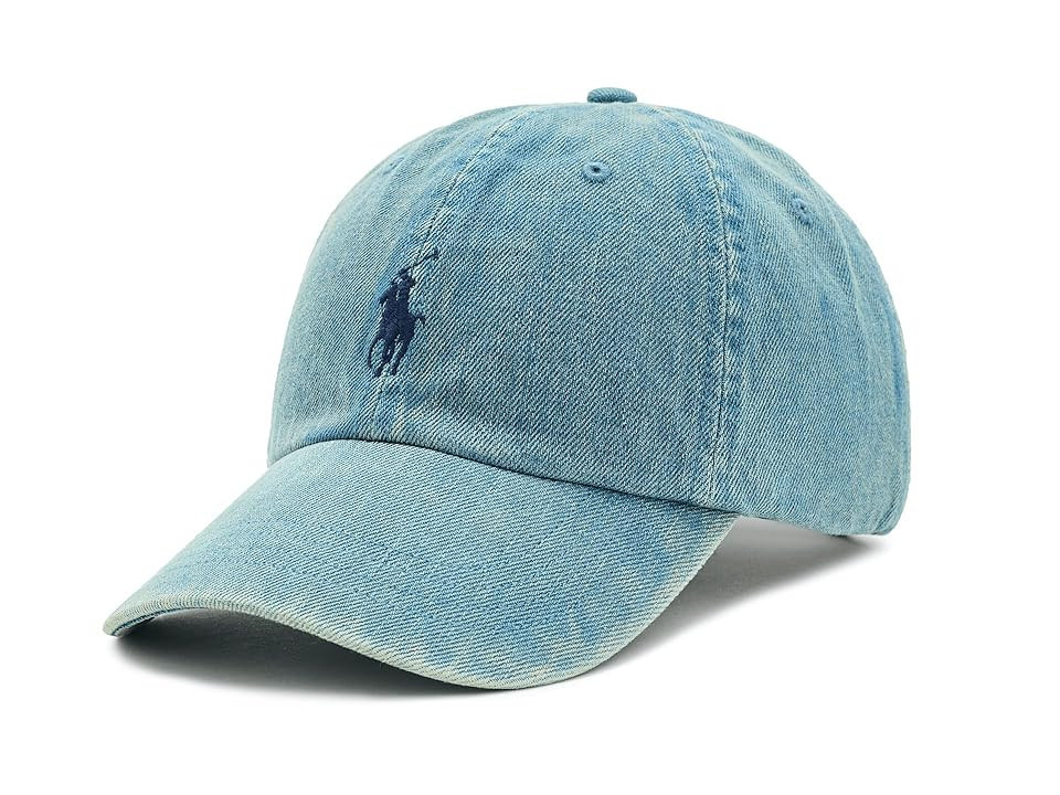 Polo Ralph Lauren Indigo Denim Ball Men's Cap Traditional Hats Light Wash Denim, Cotton/Denim | Zappos