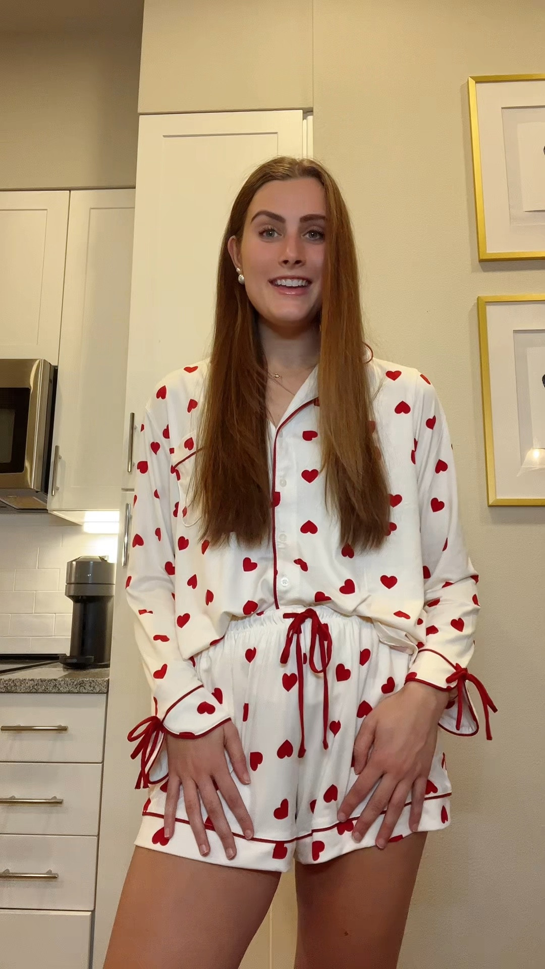 The cutest Valentine’s Day matching pajama set for $30 from target!!! So buttery soft & cozy! I sized up to a large so they would be roomier, but I could have done a medium if I wanted them a little more fitted❤️

Pajamas, pajama sets, matching set, matching pajama set, cozy outfit, loungewear, Valentine’s Day, Valentine’s Day gift, gifts for her, affordable fashion 

#LTKselfcare #LTKValentine #LTKSeasonal