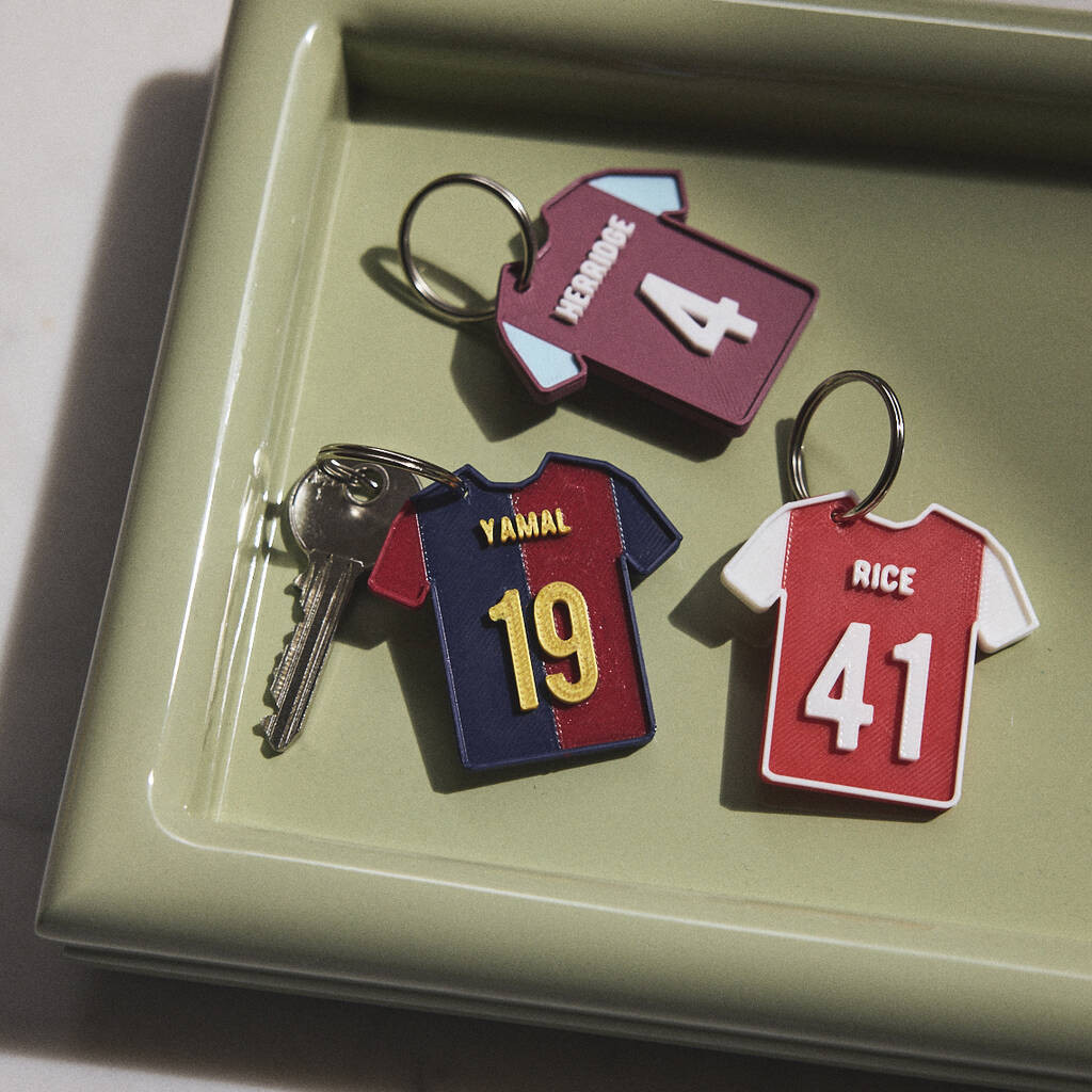 Personalised Football Shirt Keyring | Not On The High Street