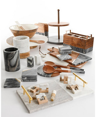 Laurie Gates by Gibson Mixed Material Serveware Collection & Reviews - Serveware - Dining - Macy'... | Macys (US)