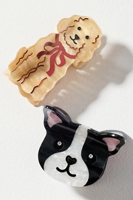 Frasier Sterling Dog Hair Claws, Set of 2 | Anthropologie (US)