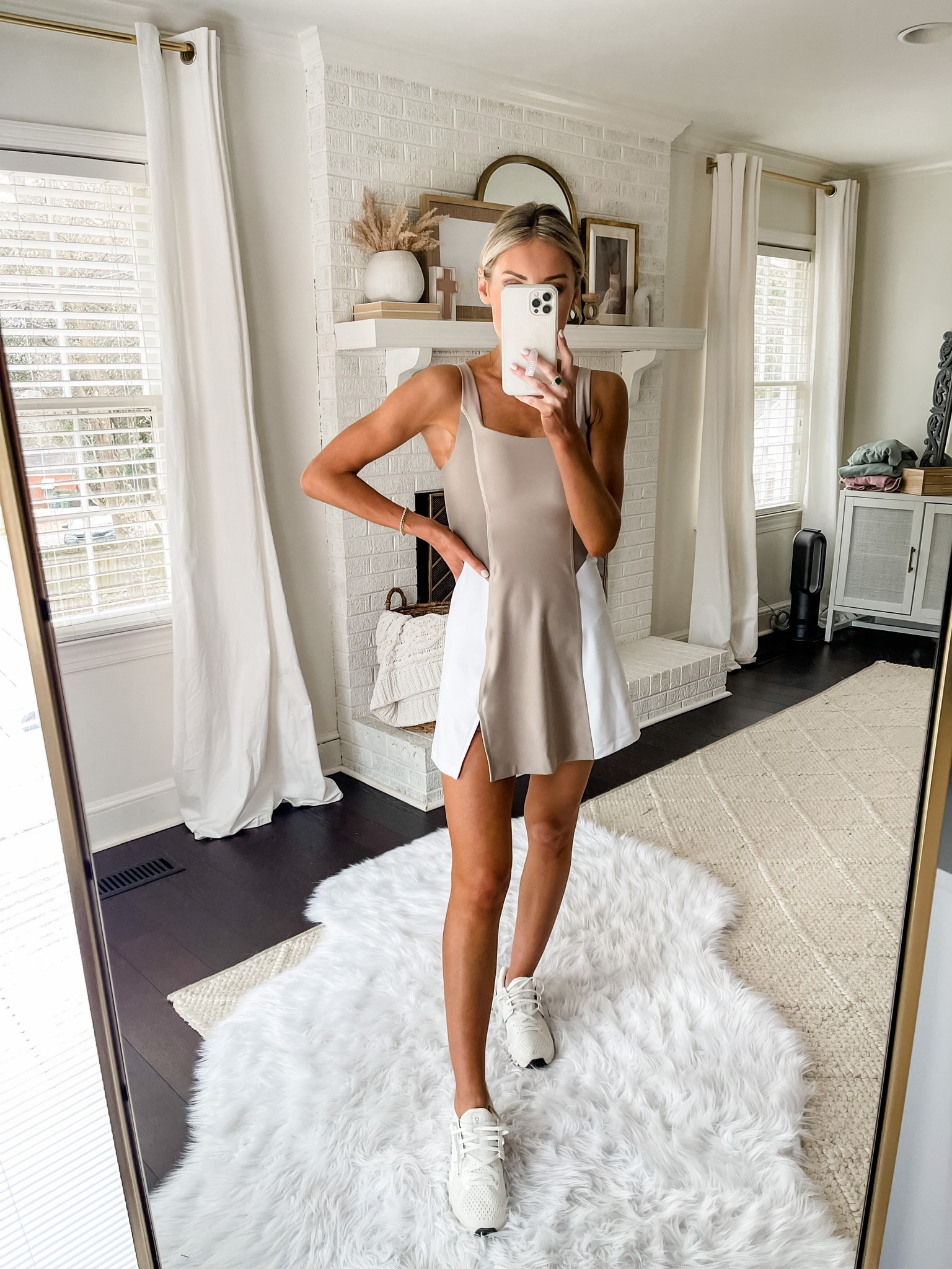 Love a good athletic dress! Loverly Grey is wearing an XS but size up! Use code: AFLOVERLY for 15% off! 

#LTKsalealert #LTKfit #LTKunder100