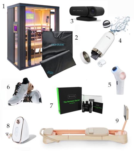 Have a fitness or beauty fanatic in your life? This is the gift guide you need! From the ultra luxe to the affordable essentials here some options sure to please:

1. Higher Dose two person sauna
2. Higher dose sauna blanket
3. Peloton guide 
4. Insulated Hidden Compartment Water Bottle
5. Theraface Pro Massager 
6. On Running Shoes 
7. Revision gift set (my go to skincare brand!)
8. Spa facial steamer 
9. Frame Pilates reformer (so chic and compact)

#giftguide #giftsforher #giftsformom #giftsforwife #girlfriendgifts #giftsforhim #giftsforhusband #giftsforboyfriend #giftsfordad  #splurgegifts #fitnessgifts #fitgifts #wellnessgifts #beautygifts  #giftideas #giftguide 

#LTKGiftGuide #LTKHoliday #LTKfit
