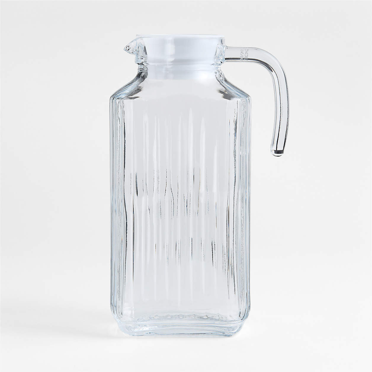Large 60-oz. Glass Jug + Reviews | Crate & Barrel | Crate & Barrel