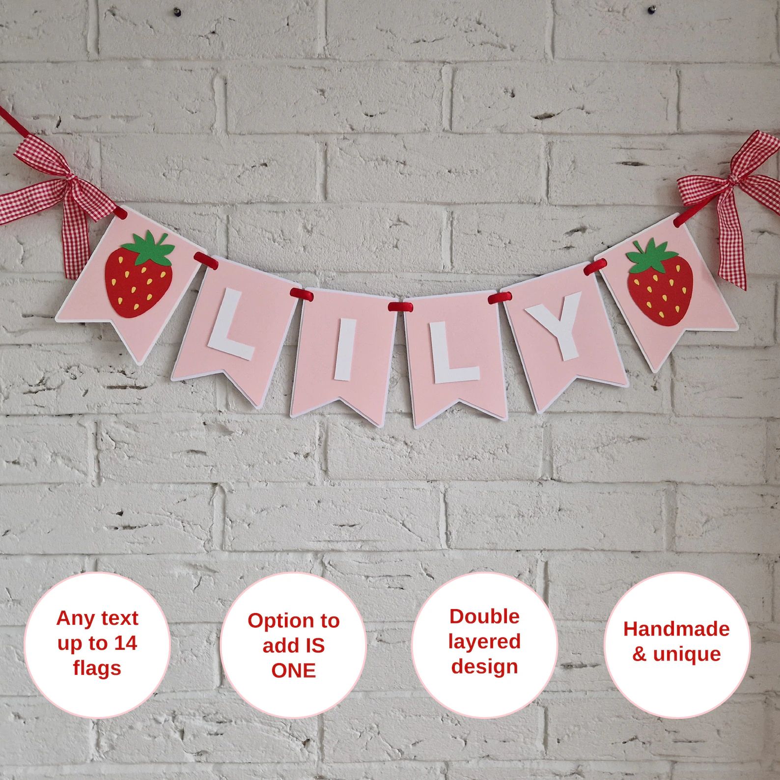 Custom Berry First Birthday Banner, Strawberry 1st Birthday Decorations, Berry Sweet Theme Birthd... | Etsy (US)