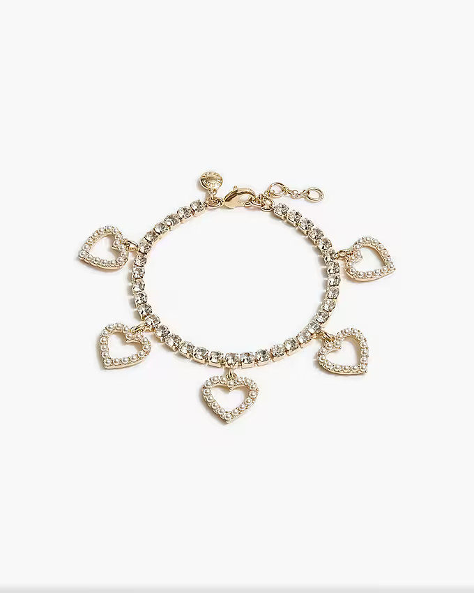 Crystal heart bracelet | J.Crew Factory