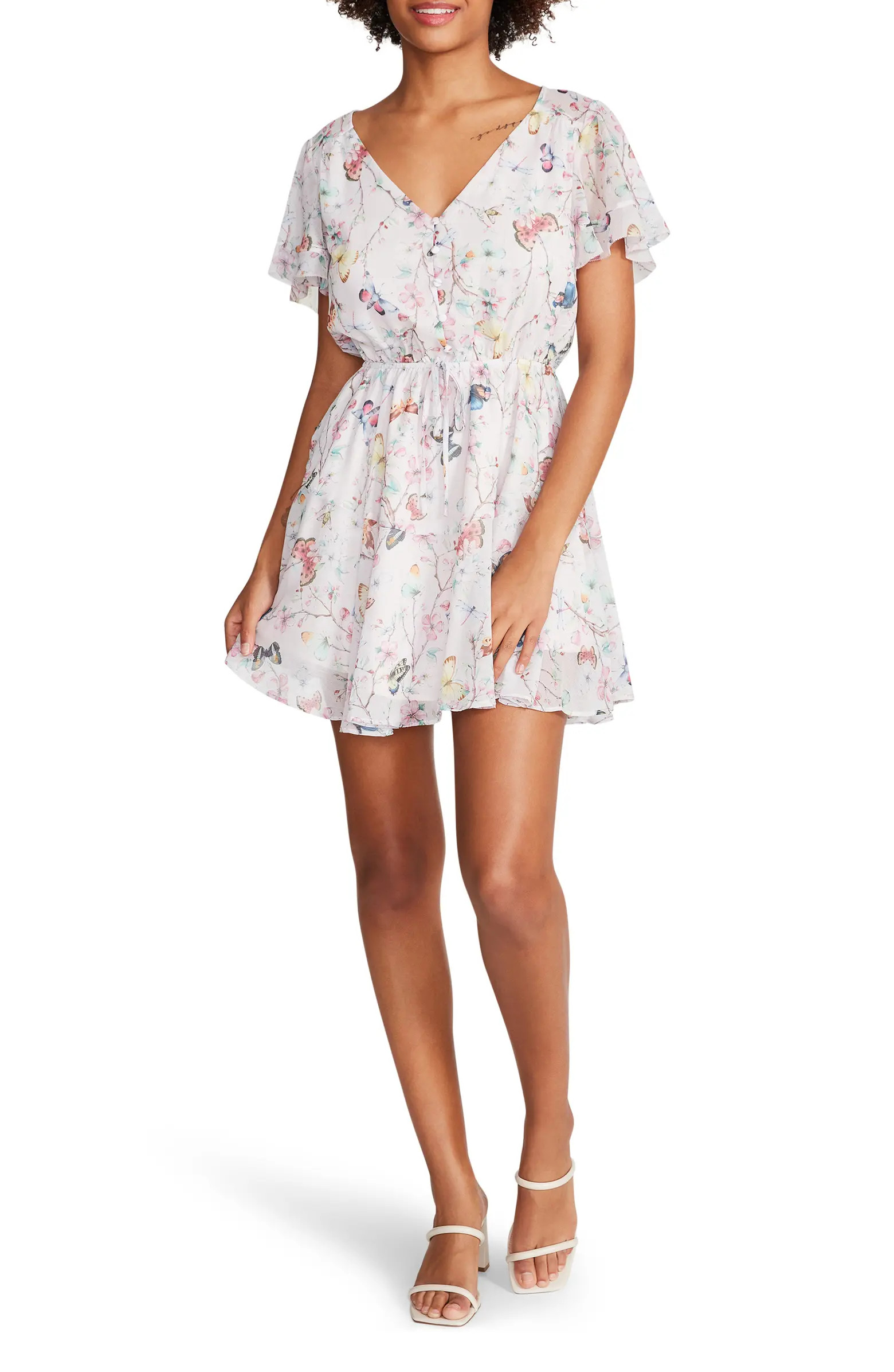 Steve Madden Kirsty Butterfly Fit & Flare Minidress | Nordstrom | Nordstrom