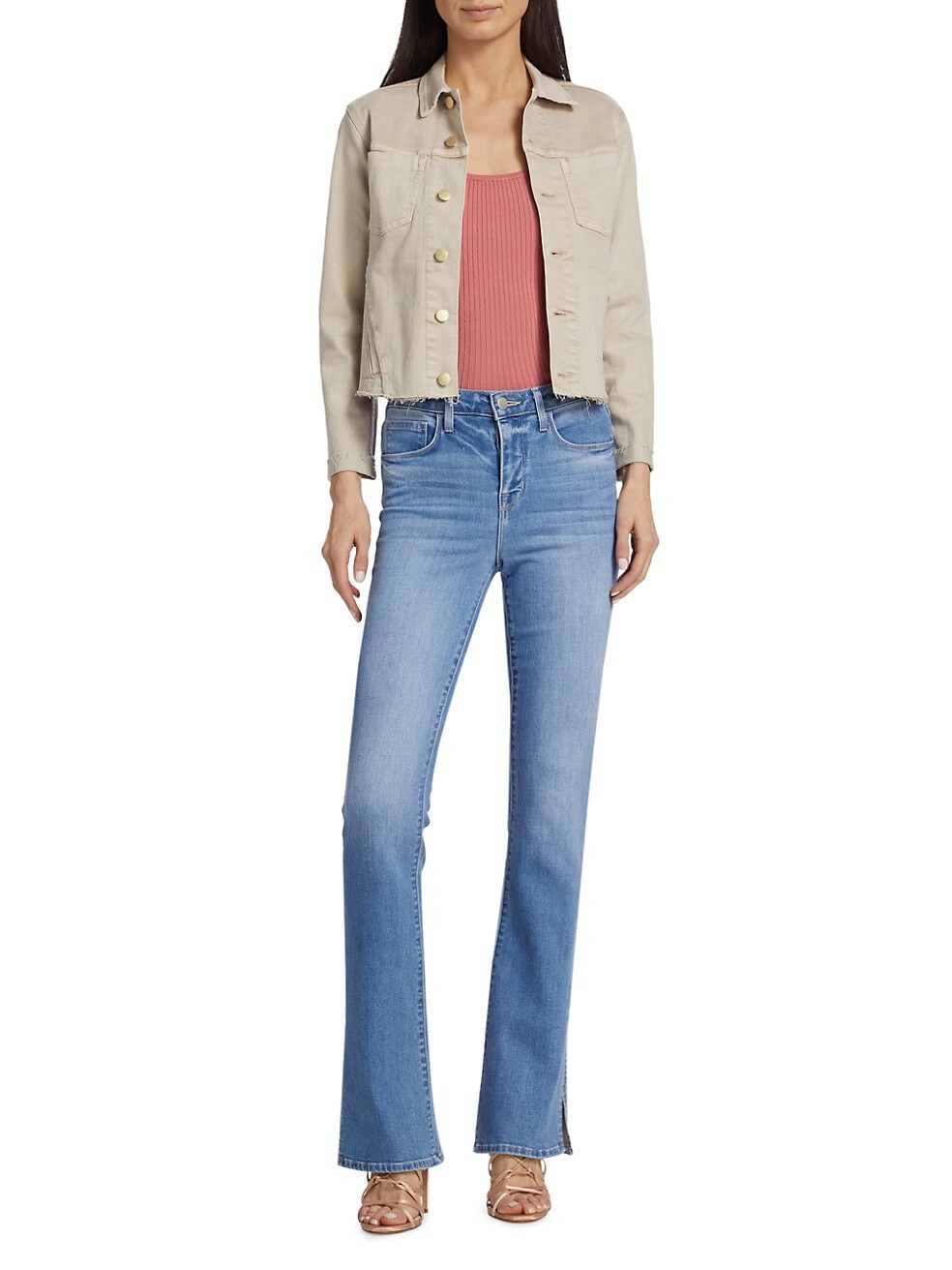 Abilene Slit Baby Boot-Cut Jeans | Saks Fifth Avenue