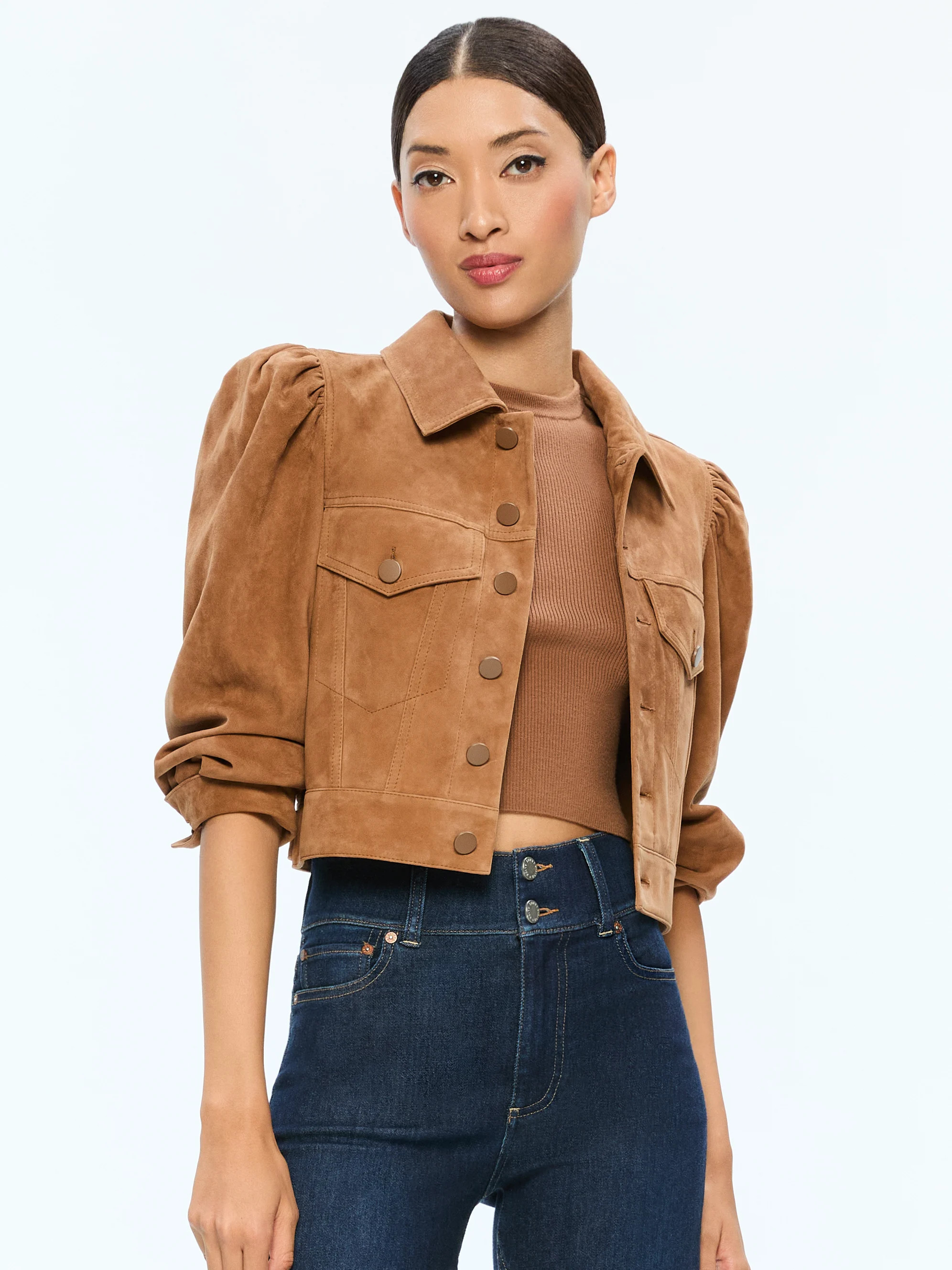 alice + olivia LANA SUEDE JACKET | Alice + Olivia