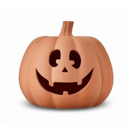 Loyerfyivos Fall Decor - Halloween Decorations - Handmade Terracotta Pumpkin Outdoor Indoor - Cute Halloween Autumn Farmhouse Table Festival Decoration for Home Porch Front Door Mantel Room | Walmart (US)