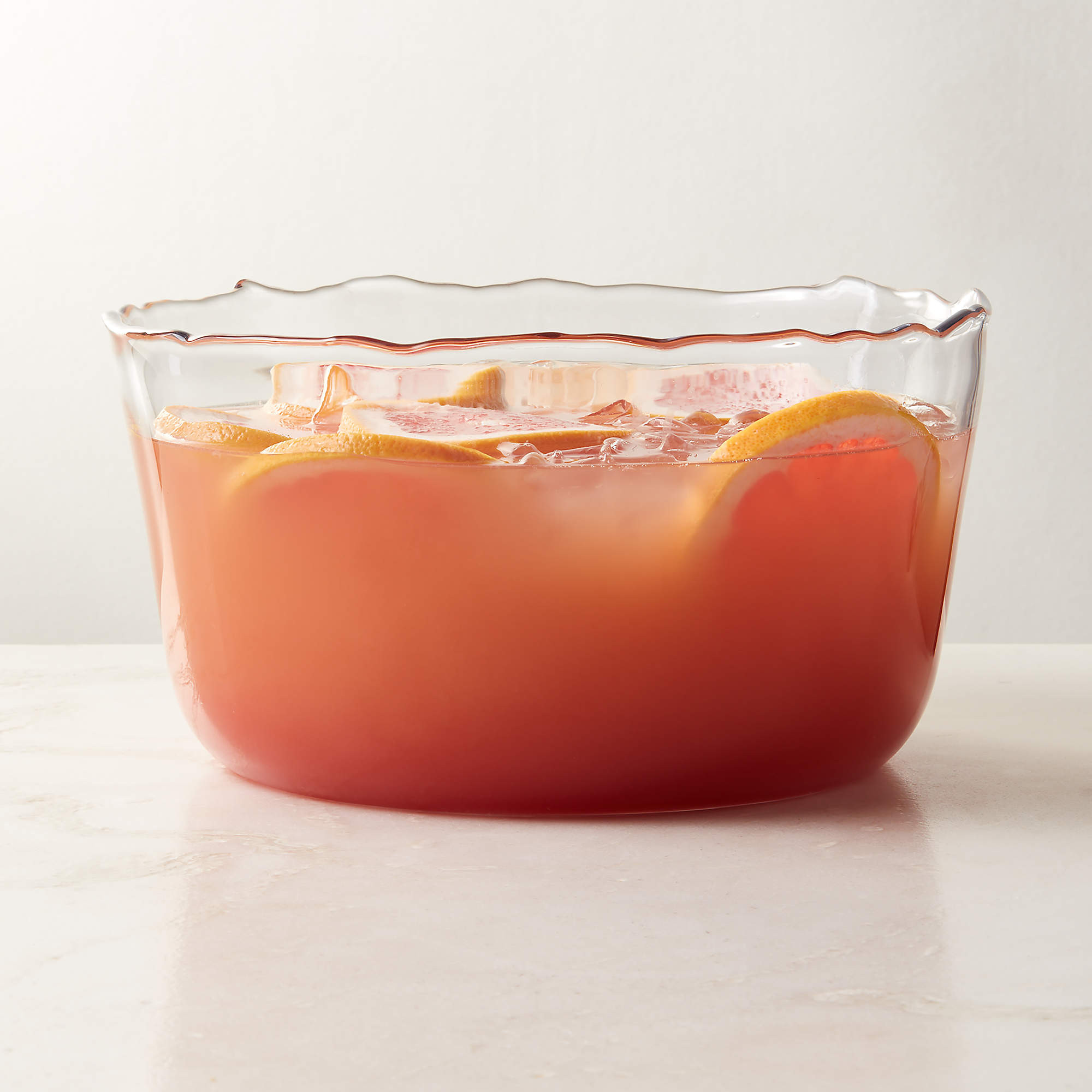 Winry Clear Glass Punch Bowl + Reviews | CB2 | CB2