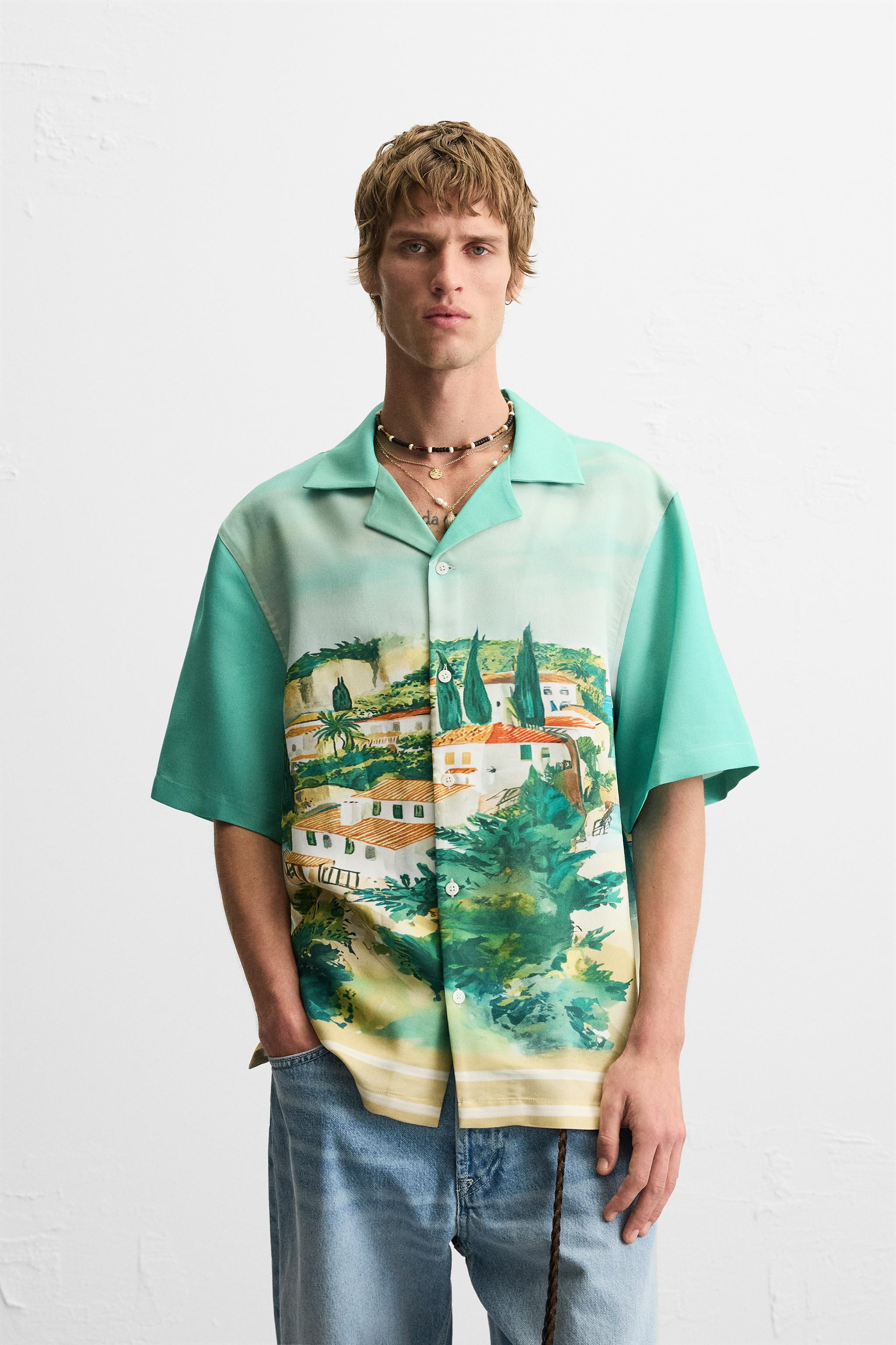 LANDSCAPE PRINT SHIRT | Zara UK