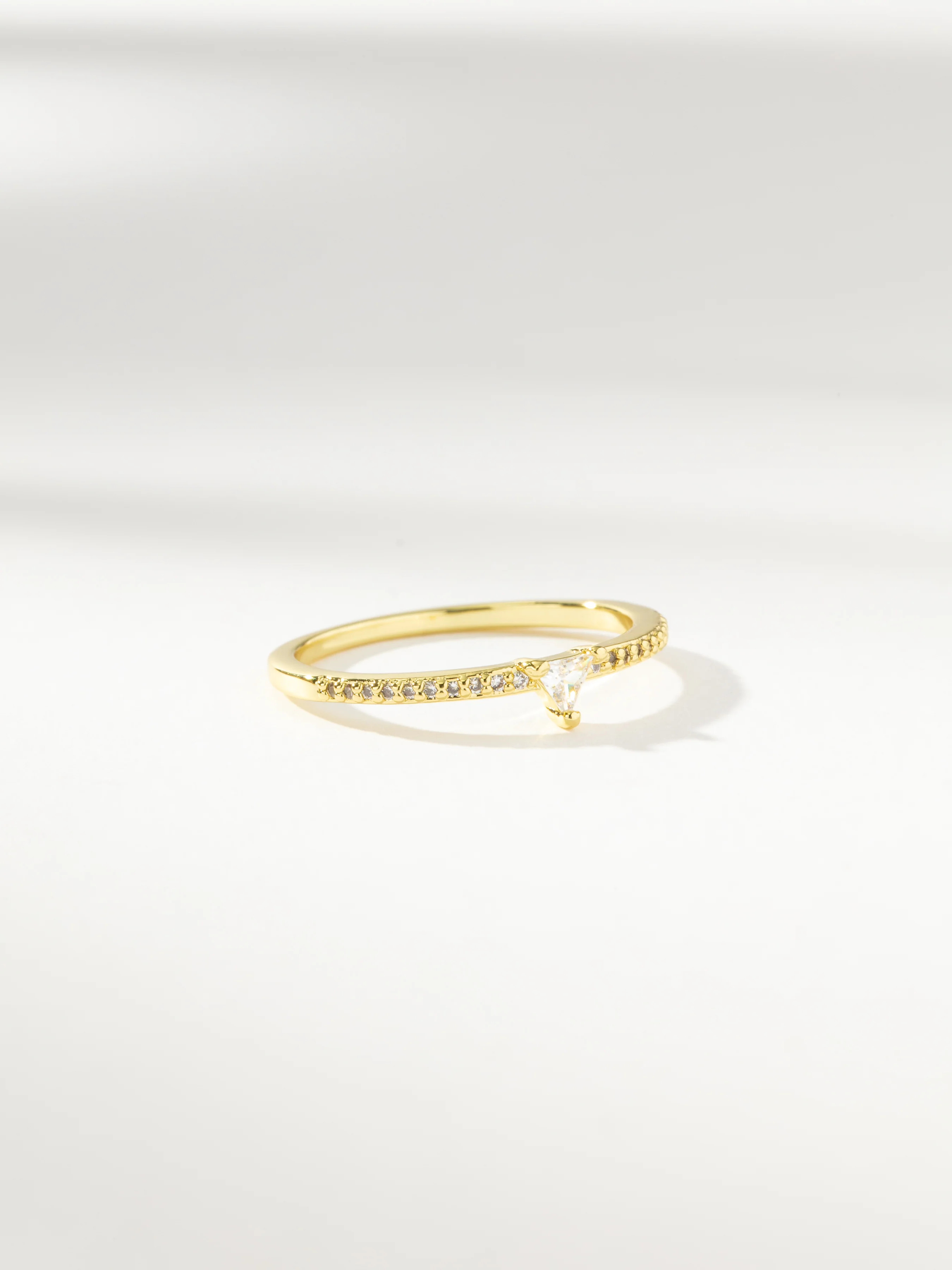 Three Points Simple Triangle Ring in Gold | Uncommon James | Uncommon James