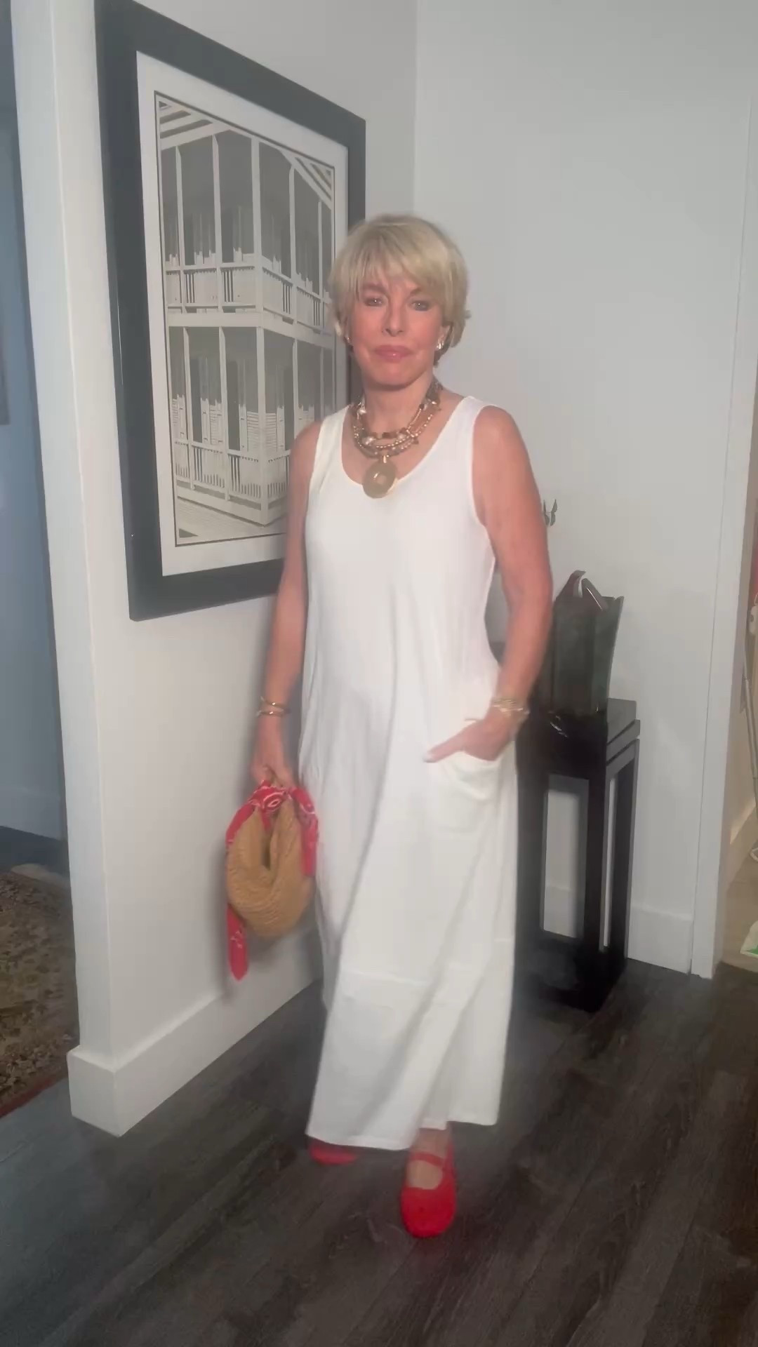 A flowy dress that drapes beautifully and stretches for the perfect fit. Ideal for the beach, a trip, or a casual outing. Comfortable, chic, and always flattering!

#SummerStyle #MaxiDress #EffortlessChic #VacationVibes #annettevaillant #womenwithnoexpirationdate

#LTKSeasonal #LTKTravel #LTKFindsUnder50