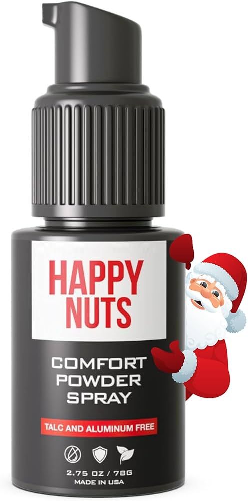 Happy Nuts Mens Comfort Powder Spray: Anti Chafing & Deodorant, Aluminum-Free, Sweat and Odor Con... | Amazon (US)