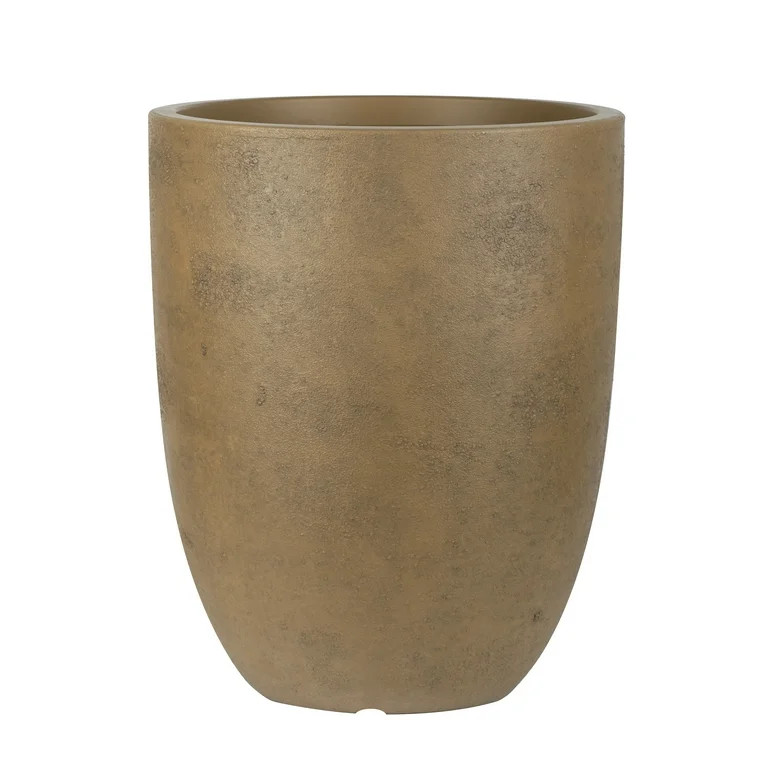 Better Homes & Gardens 18 inch Tall Planter Terra Plant Pot, Volcanic Finish Design with Drainage... | Walmart (US)
