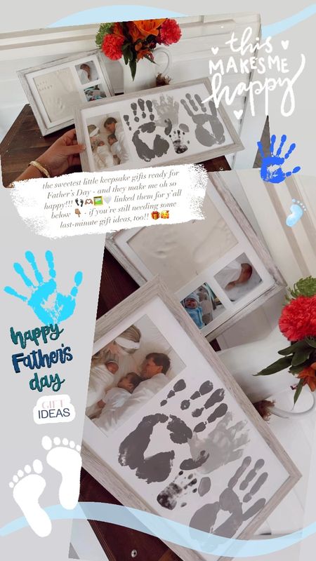 the sweetest little keepsake gifts ready for Father’s Day - and they make me oh so happy!!! 👣🫶🏽🖼️🤍 linked them for y’all below 👇🏽 - if you’re still needing some last-minute gift ideas, too!! 🎁🥰

#LTKBaby #LTKHome #LTKFamily