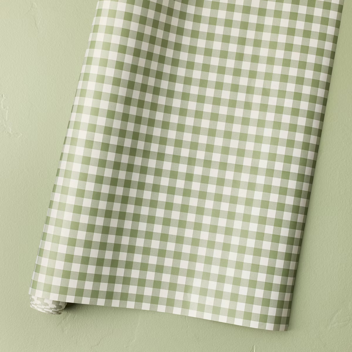 Gingham Gift Wrap Green - Hearth & Hand™ with Magnolia | Target