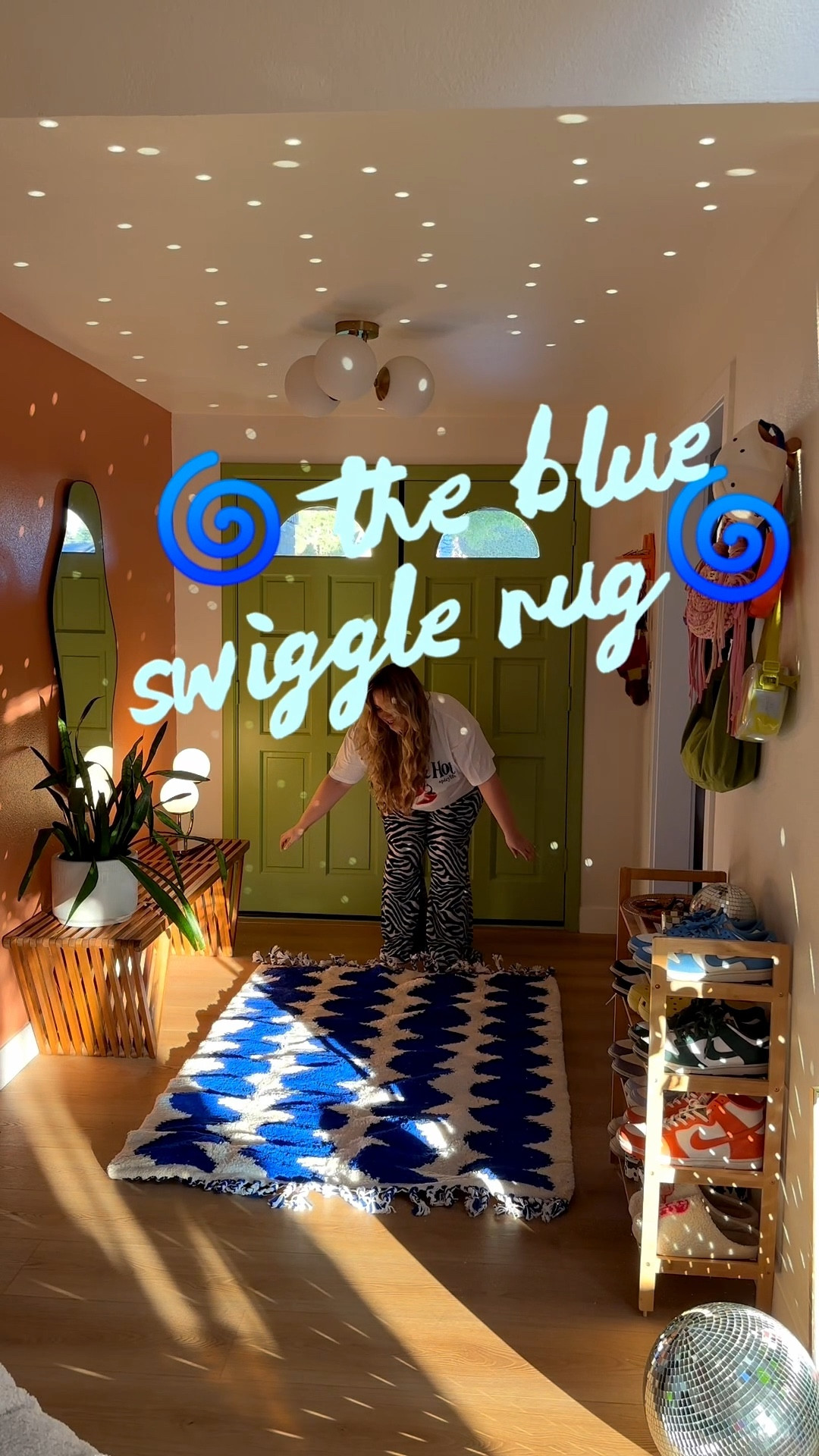 Blue wavy rug🌀

#LTKHome