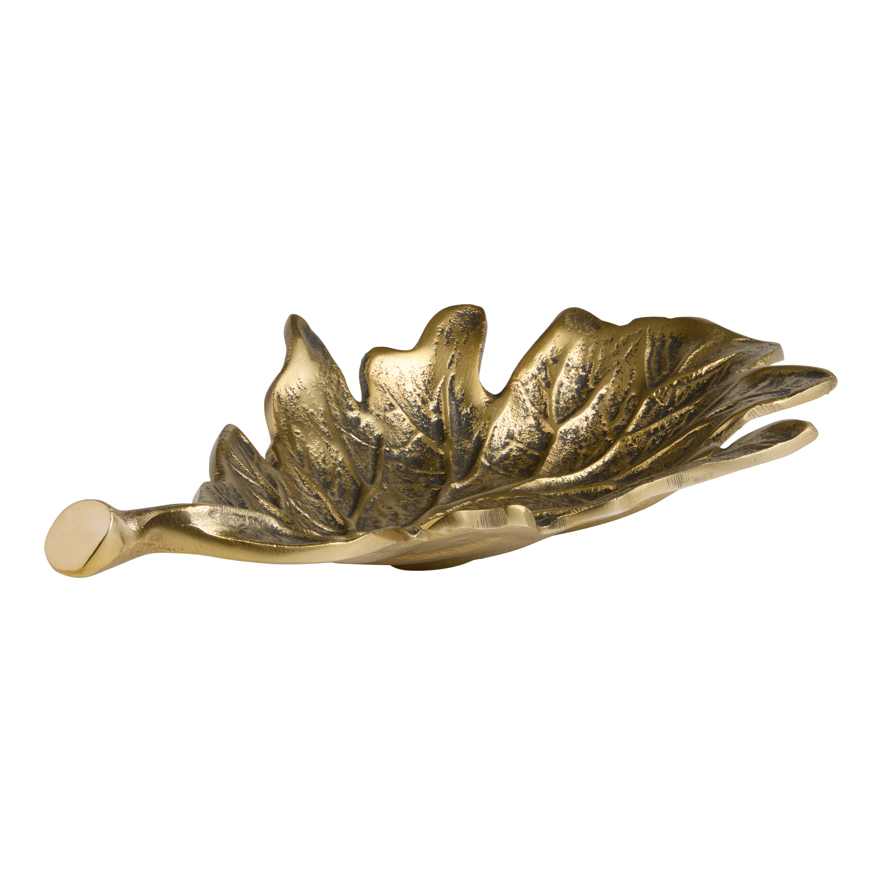 Antiqued Gold Metal Leaf Figural Tray | World Market