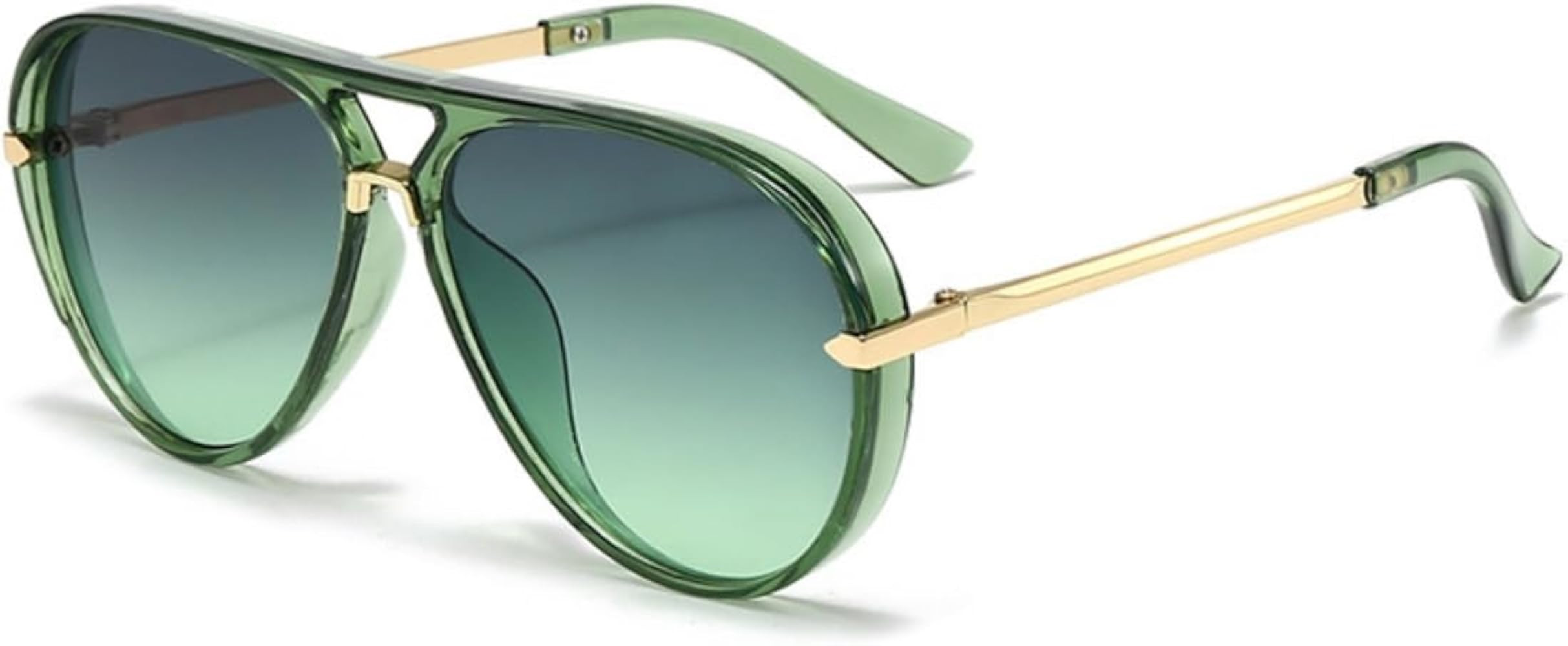 Retro Oversized Aviator Sunglasses for Women Men Trendy 70s Vintage Metal Designer Aviators Sun G... | Amazon (US)