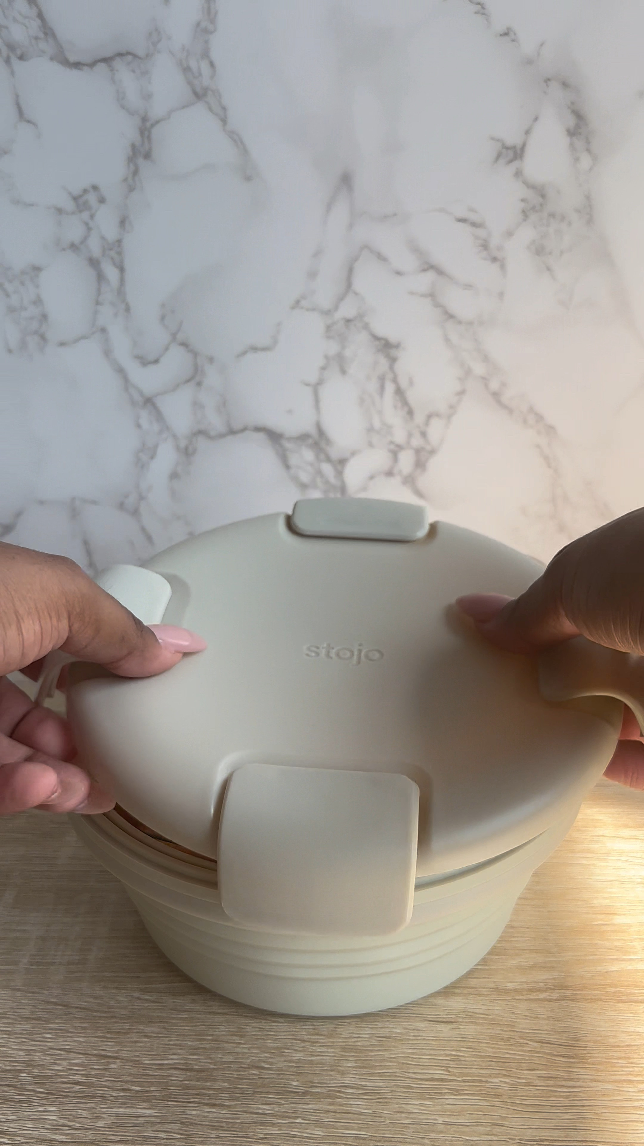 Stojo collapsible bowls and cups for the win 🎉 #stojo #kitchenware #foodstorage #neutralfoodstorage #neutralaesthetic 

#LTKhome #LTKFind