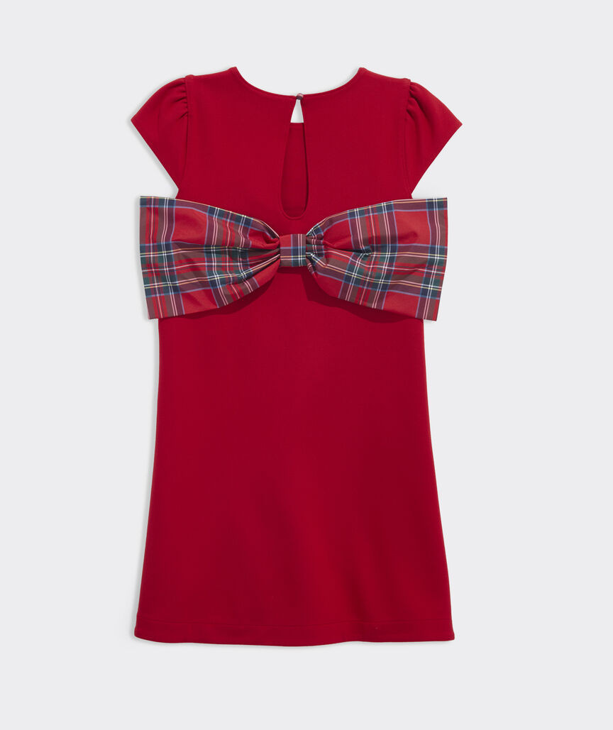 Girls' Ponte Bow Shift Dress | vineyard vines