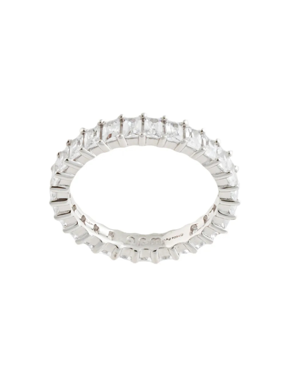 APM Monaco Romance zirconia-embellished thin-band Ring | Silver | FARFETCH DE | Farfetch Global