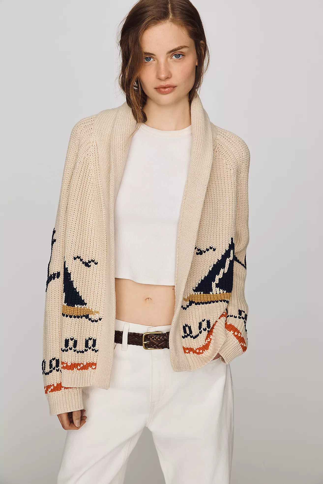 The GREAT. The Sailboat Cardigan Sweater | Anthropologie (US)
