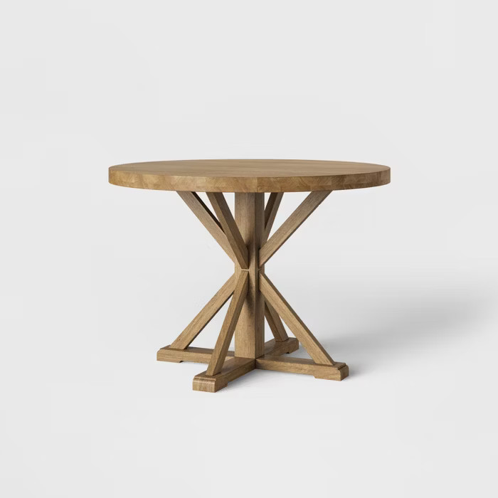 42" Litchfield Round Dining Table Light Brown - Threshold™ | Target