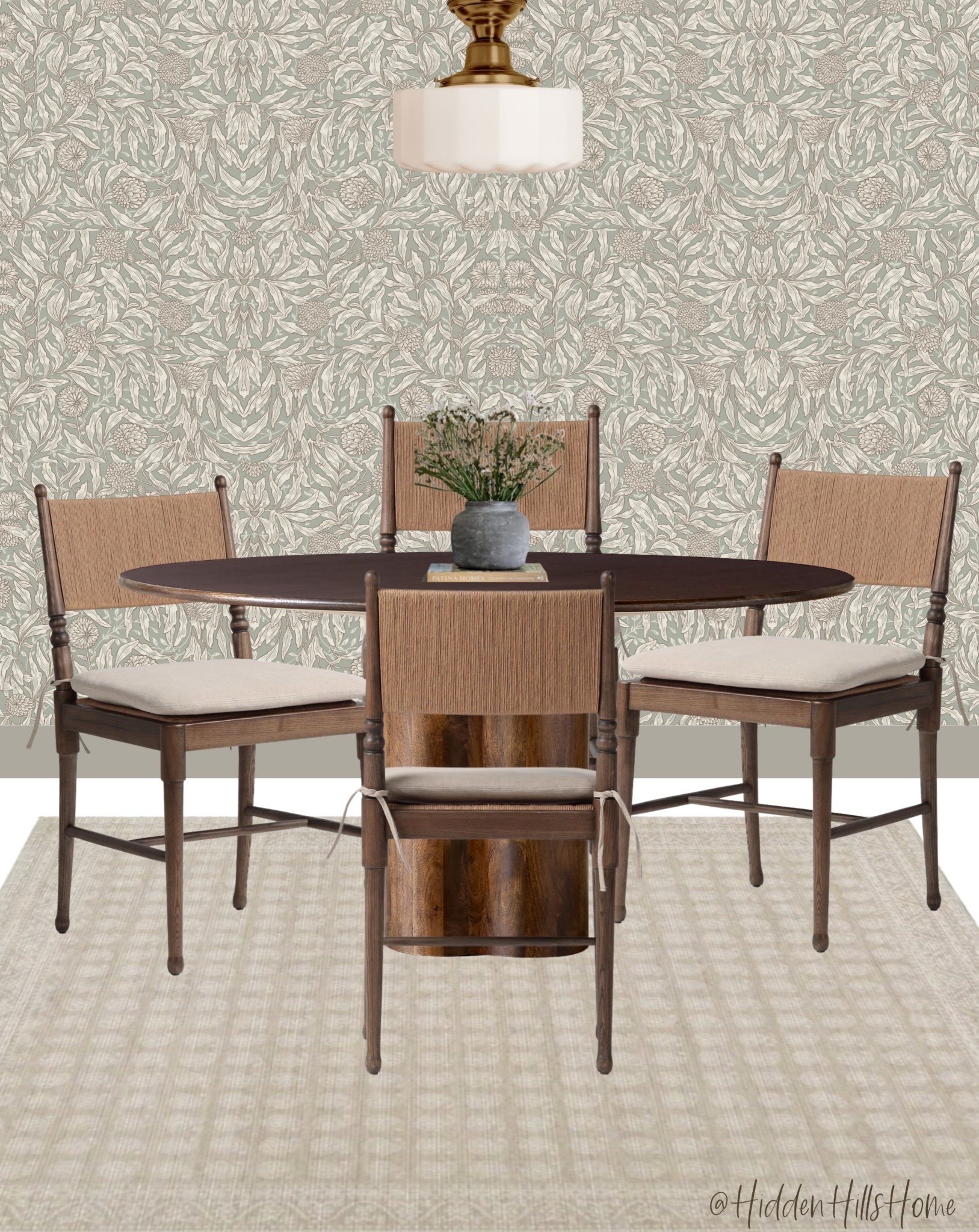 Dining room decor ideas, dining table, dining chairs, round dining table, wallpaper, home decor ideas, mood board #dining 

#LTKSeasonal #LTKHome #LTKSaleAlert
