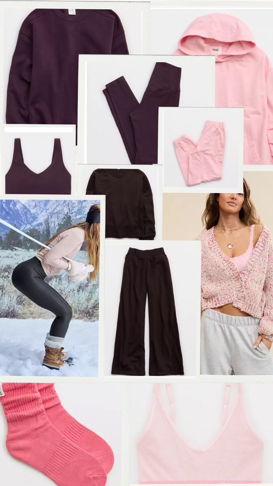 All things cozy currently living in my Aerie cart. ☁️✨
The soft sets, the fleece, the oversized layers… everything you need for winter lounging. Linking it all below!


Aerie cozy finds • loungewear • winter essentials