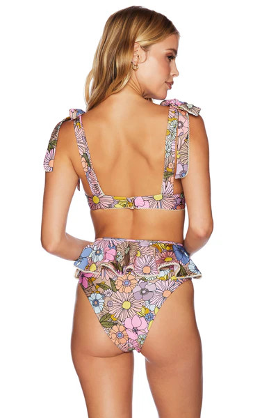Cella Jane X Beach Riot Daisy Bottom Taupe Floral | Beach Riot