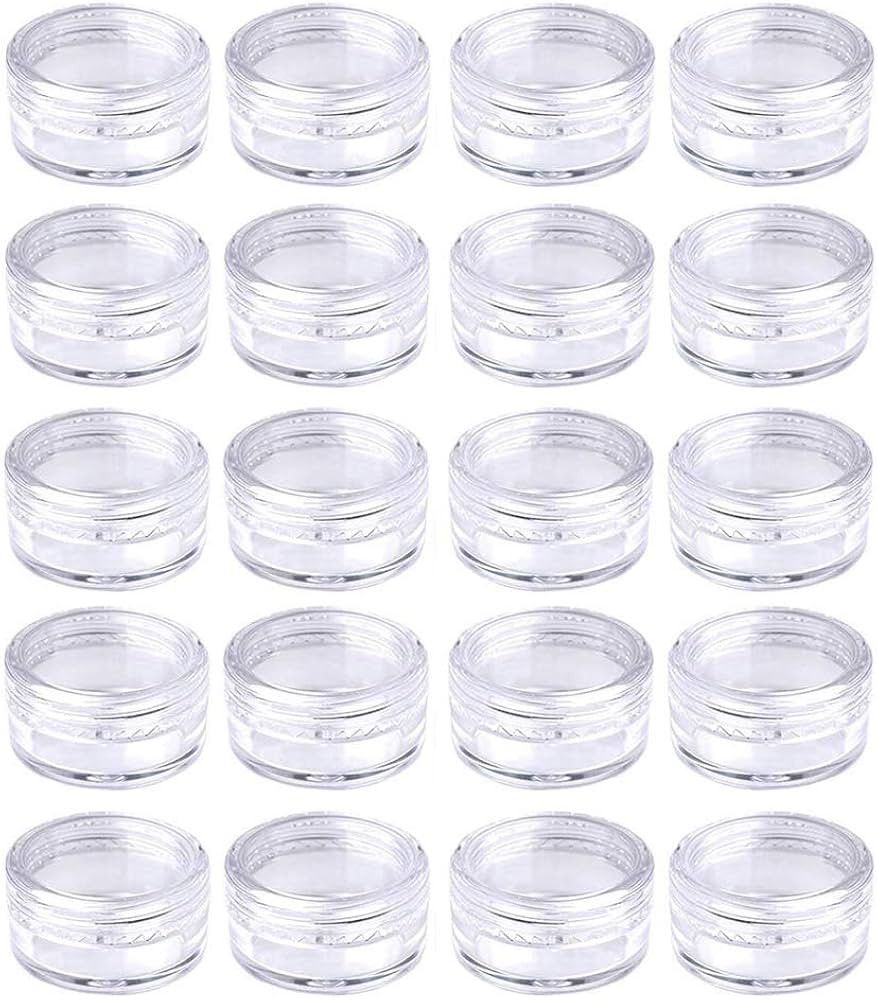 Medsuo 20PCS 5ml Clear Sample Pots Empty Small Travel Containers Leak Proof Refillable Cosmetic J... | Amazon (US)