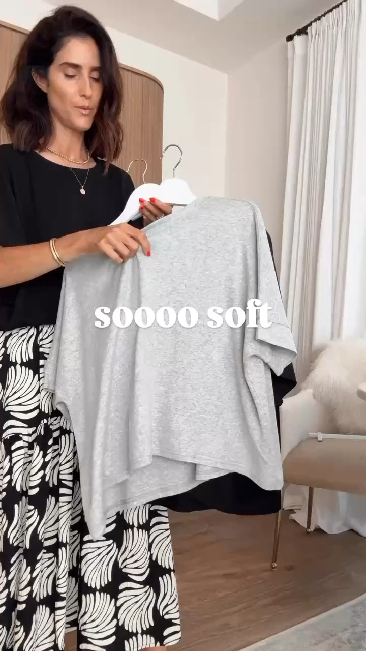 Girls… these tee are sooo soft! I'm just shy of 5-7" wearing the size small and small flowy pants as well. Great closet staples✨
#stylinbyaylin #aylin

#LTKSeasonal #LTKgrwm #LTKootd