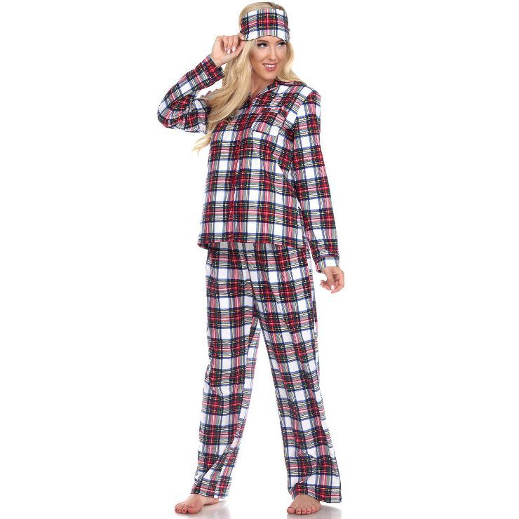 Women's Three-Piece Pajama Set - White Mark | Target