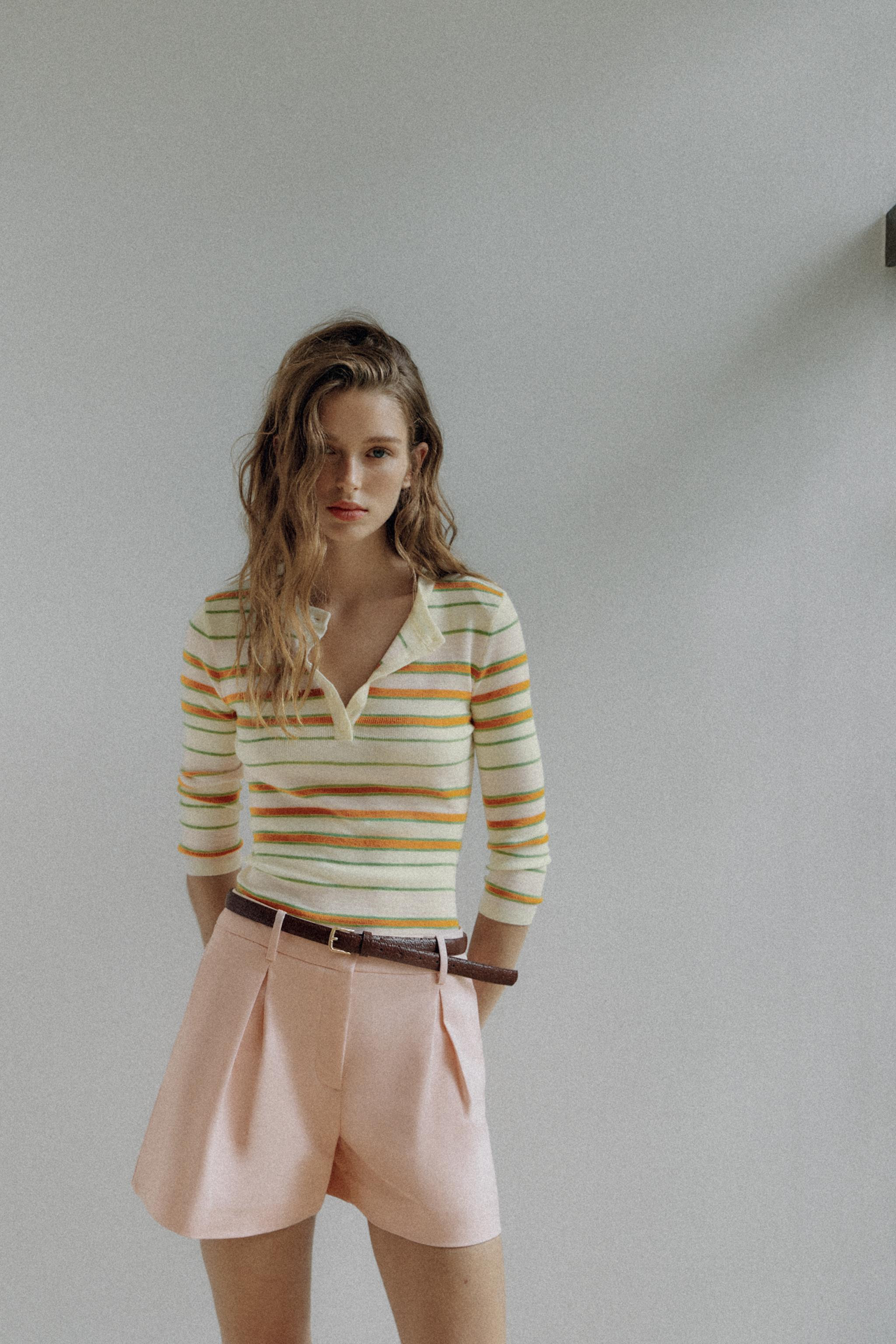 BELTED PLEATED SHORTS | Zara US