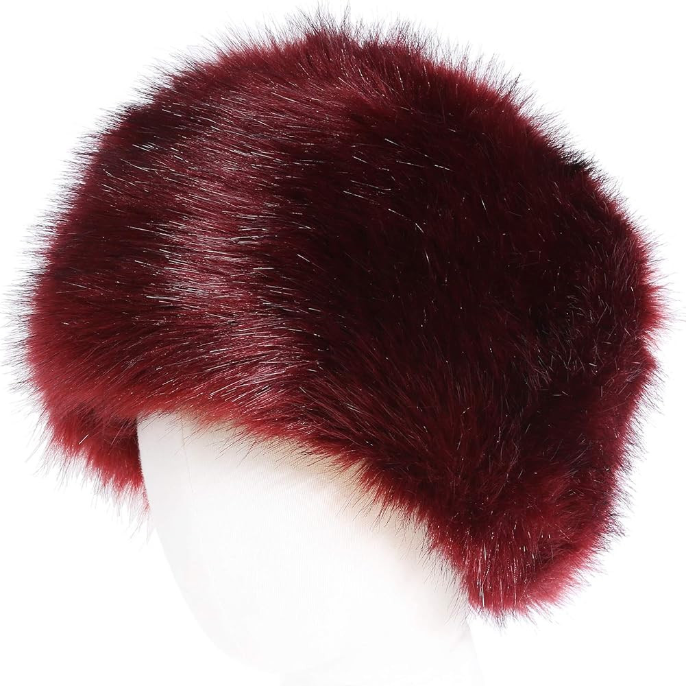 sy soul young Women's Winter Faux Fur Cossak Russian Style Hat Warm Cap | Amazon (US)