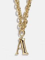 Chunky Charm Initial Necklace - Gold | BaubleBar