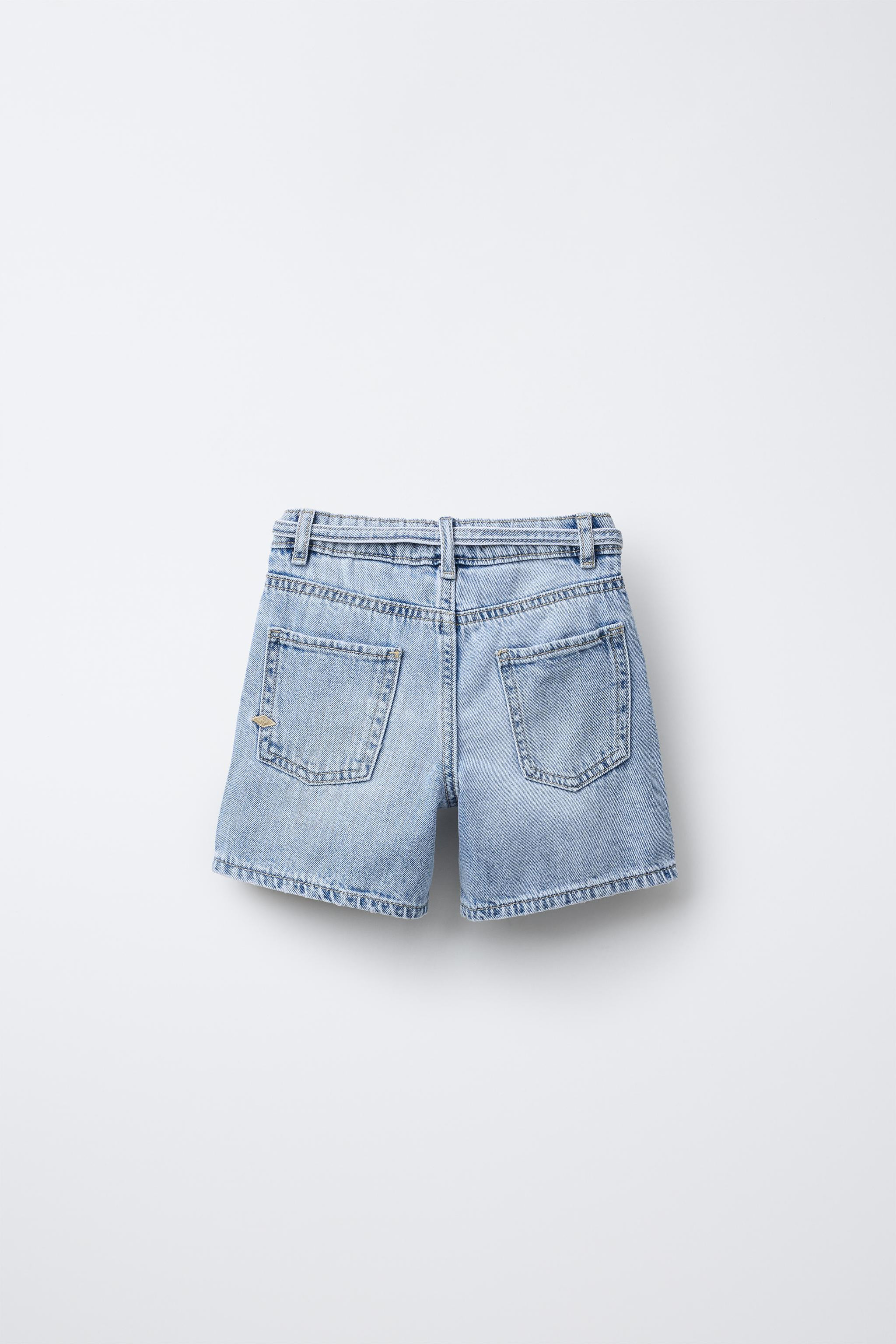 BELTED DENIM SHORTS | Zara US