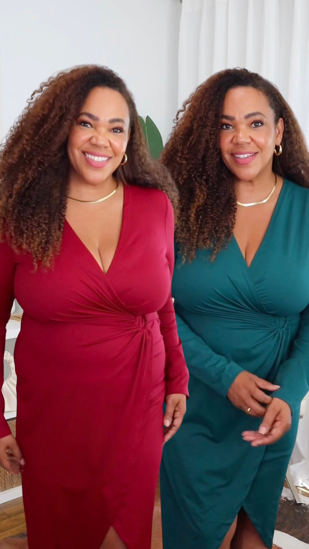 Feeling good at 5️⃣0️⃣ is the flex 💪🏾! Got this wrap dress in a large. Comes in a bunch of colors.

#LTKOver40 #LTKMidsize #LTKWedding