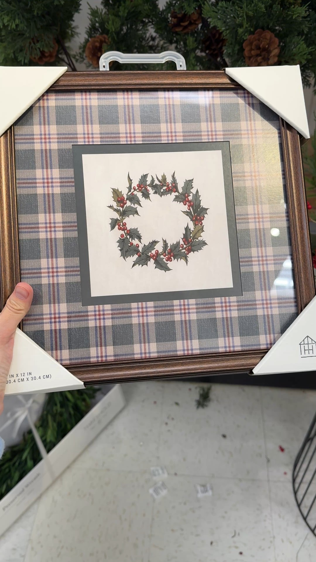 Loving this affordable holiday wall art find! 🎄✨ The 12”x12” Vintage Green Plaid Wreath Frame from Hearth & Hand has that perfect muted, vintage-inspired charm — simple, cozy, and so easy to mix into any space! 🤎 The colors look are more muted in person, giving your home that warm, classic Christmas feel. It sold out fast online, so definitely check your local Target! 🎯 Linking this piece plus a few more nostalgic holiday prints to help you create that welcoming, festive vibe! #TargetFinds #ChristmasDecor #HolidayDecor

#LTKHome #LTKGiftGuide #LTKHoliday