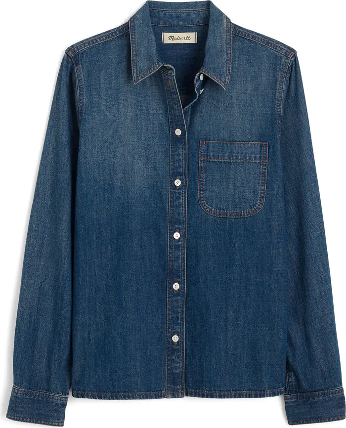 Tuckable Denim Button-Up Shirt | Nordstrom
