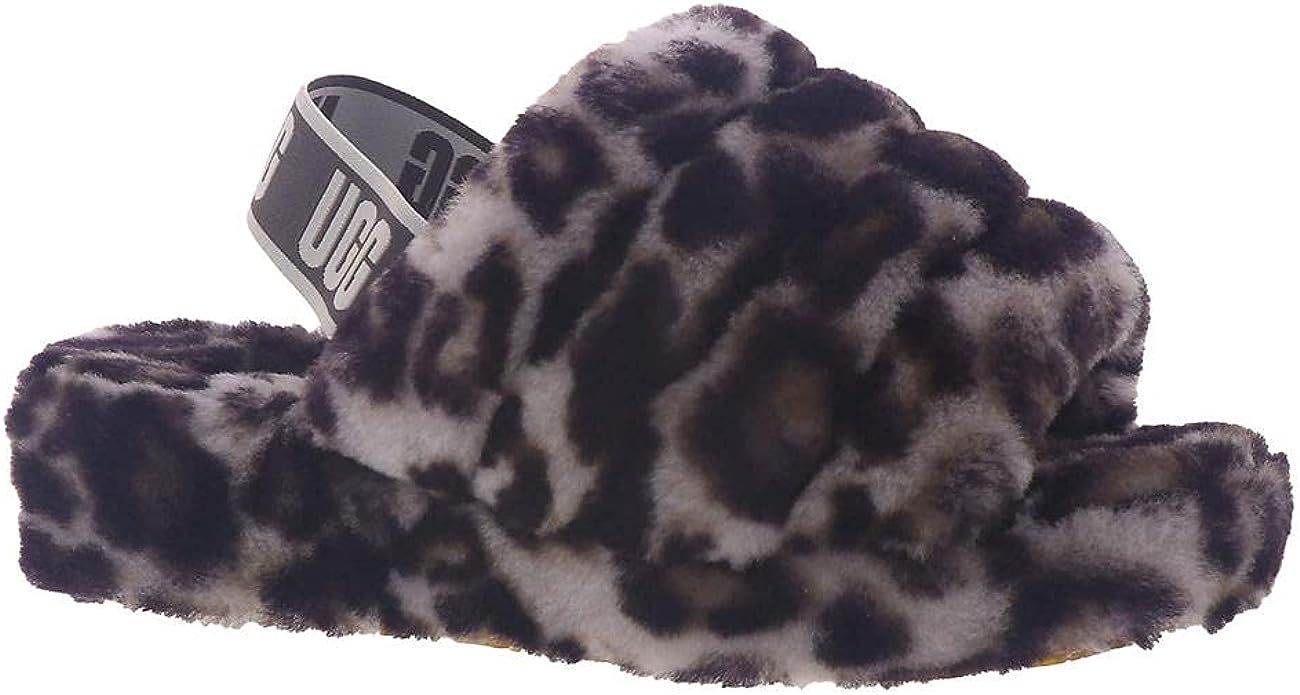 UGG Women's Fluff Yeah Slide Panther Print Slipper | Amazon (US)