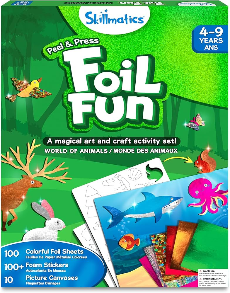 Skillmatics Art & Craft Activity - Foil Fun Animals, No Mess Art for Kids, Craft Kits & Supplies,... | Amazon (CA)