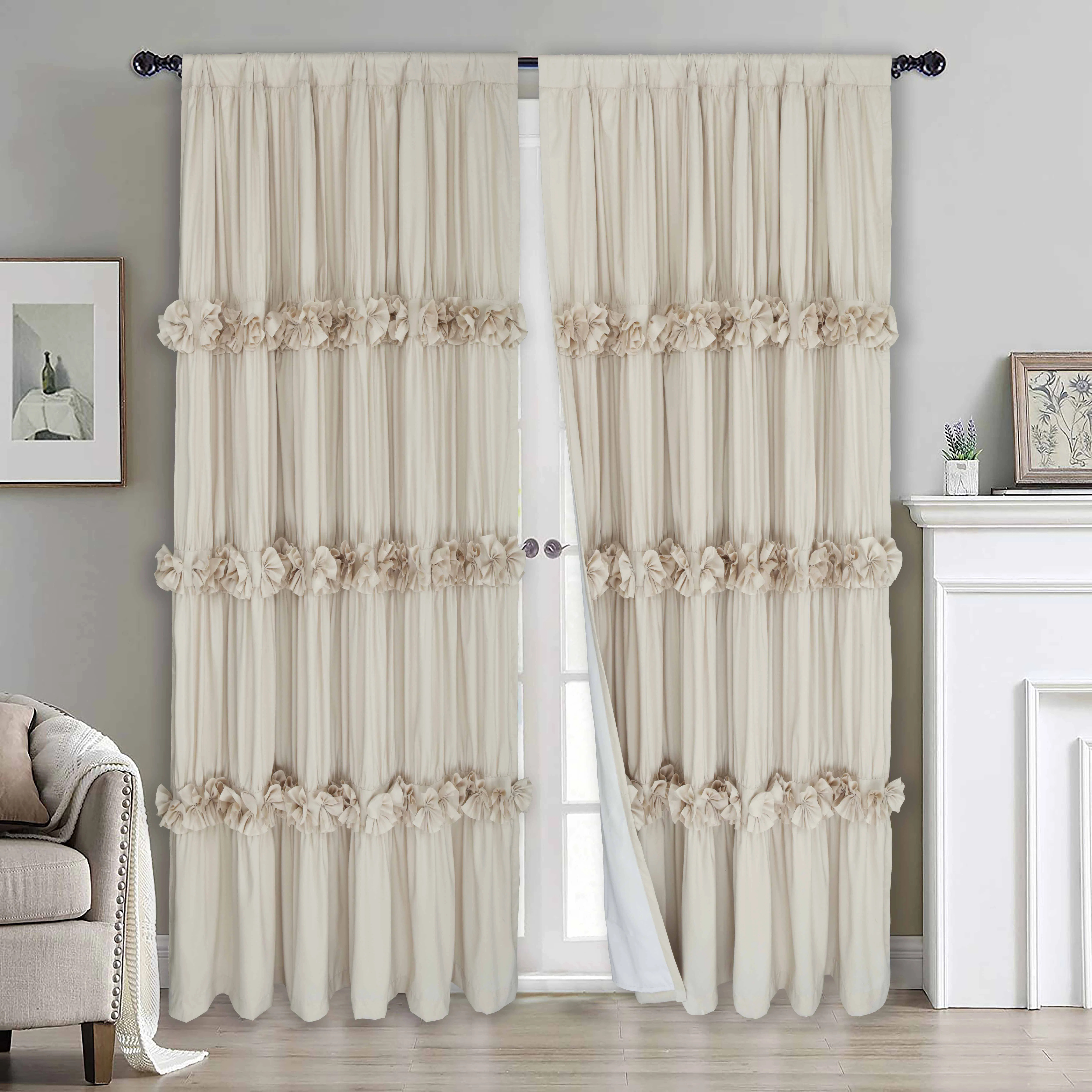Polyester Room Darkening Curtain Pair | Wayfair North America