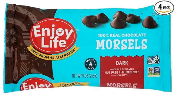 Enjoy Life Baking Chocolate - Morsels - Dark Chocolate - 9 Oz | Amazon (US)