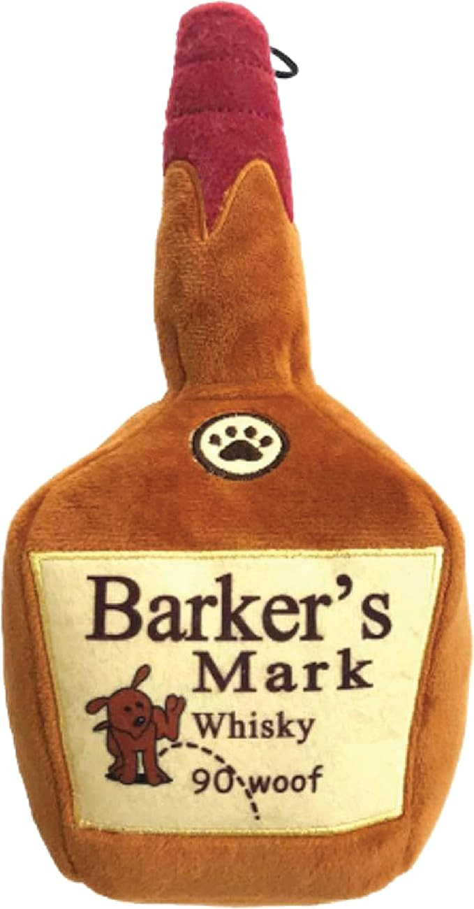 Huxley & Kent for Dogs | Barker's Mark (Small) | Funny Dog Toy | Power Plush Dog Toy with Squeake... | Amazon (US)