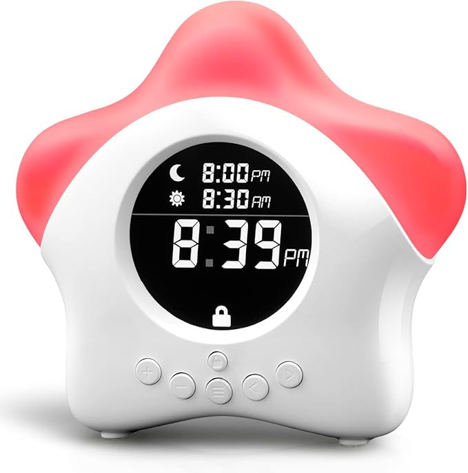 Stay-in-Bed Clock for Kids - Toddler Sleep Trainer, Night Light & Alarm | Amazon (US)