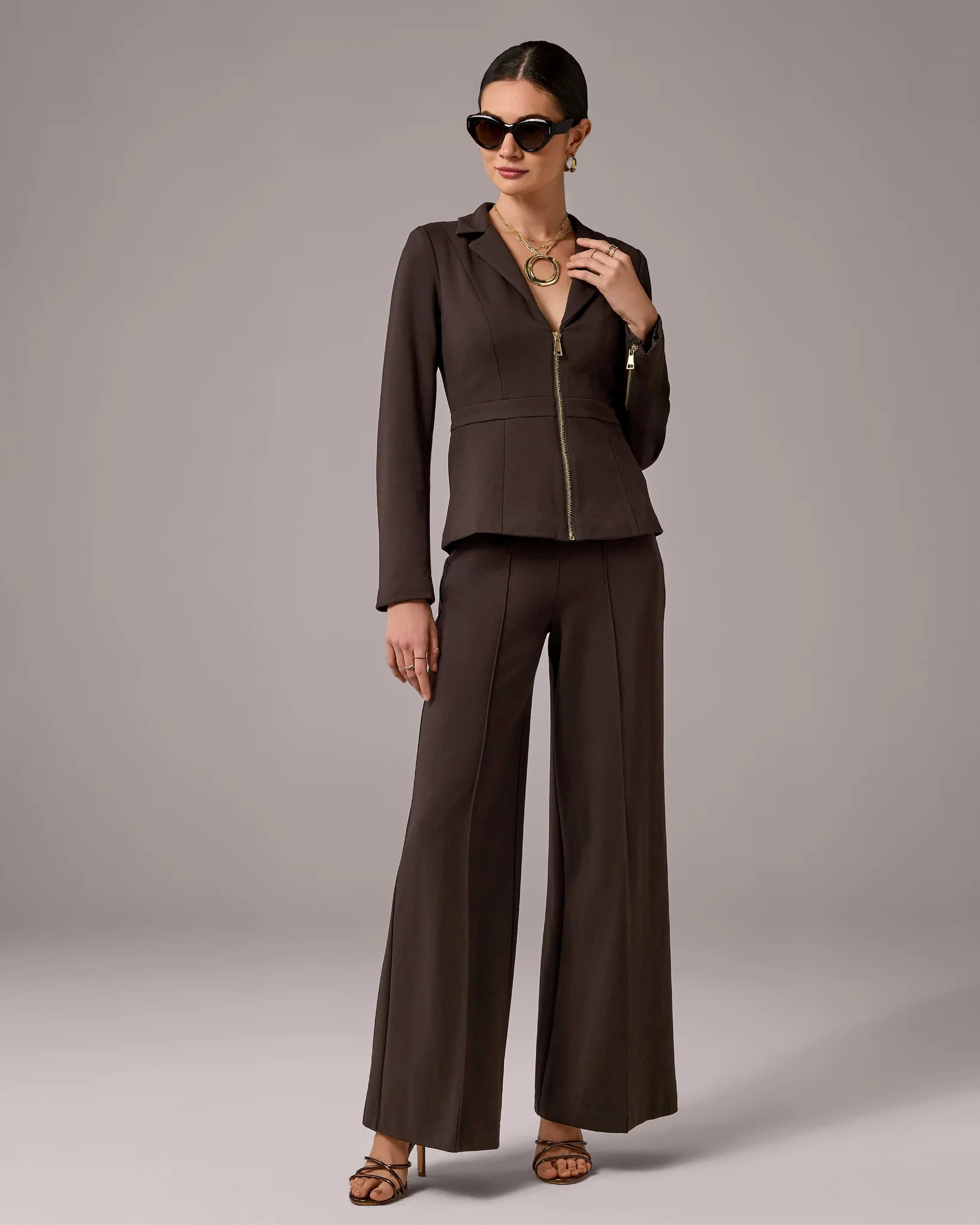 Malibu Ultimate Pull-On Ponte Pant Chocolate Torte | Boston Proper